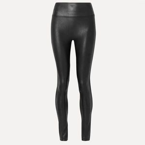 SPANX FAUX LEATHER LEGGINGS XL